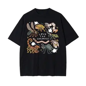 Love The Unloved Insect Lover Shirt S~5XL Oversize Unisex Cotton T-Shirt for Women and Men's Unisex Fit Cotton Oversize Streetwear Menswear Super Soft Pre-Shrunk
