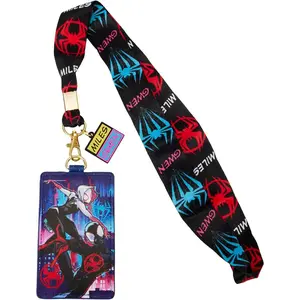 Loungefly Marvel Spiderverse Miles and Gwen Lanyard with Card Holder