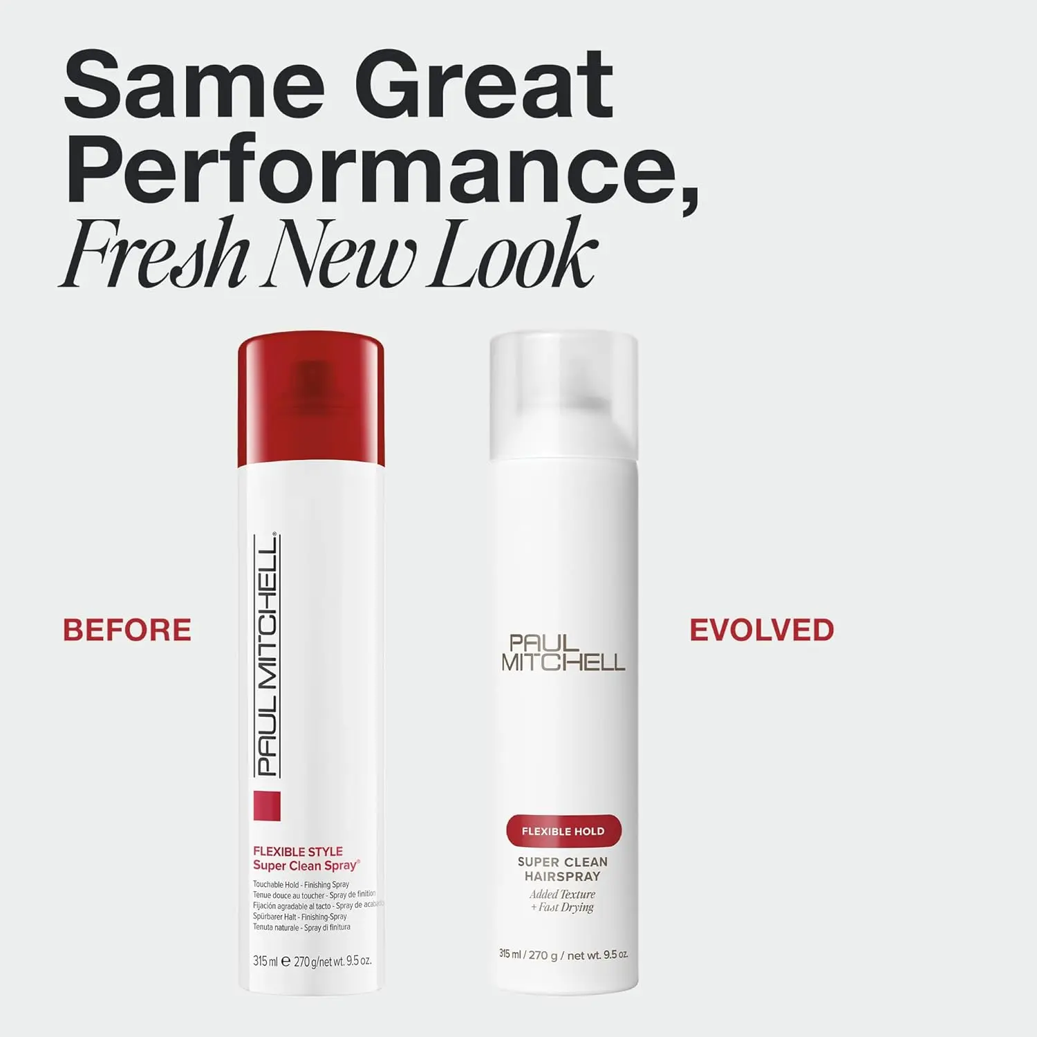 Paul Mitchell Super Clean Hairspray, Volumizing Finishing Spray with Flexible Hold for Wavy & All Hair Types, Lightweight Vegan Haircare with Cucumber Melon Scent, Scented, Bottle, Curly Locks, Natural Curls, Bouncy Hair