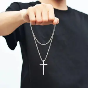 Cross Necklace for Men Women Religious Gifts