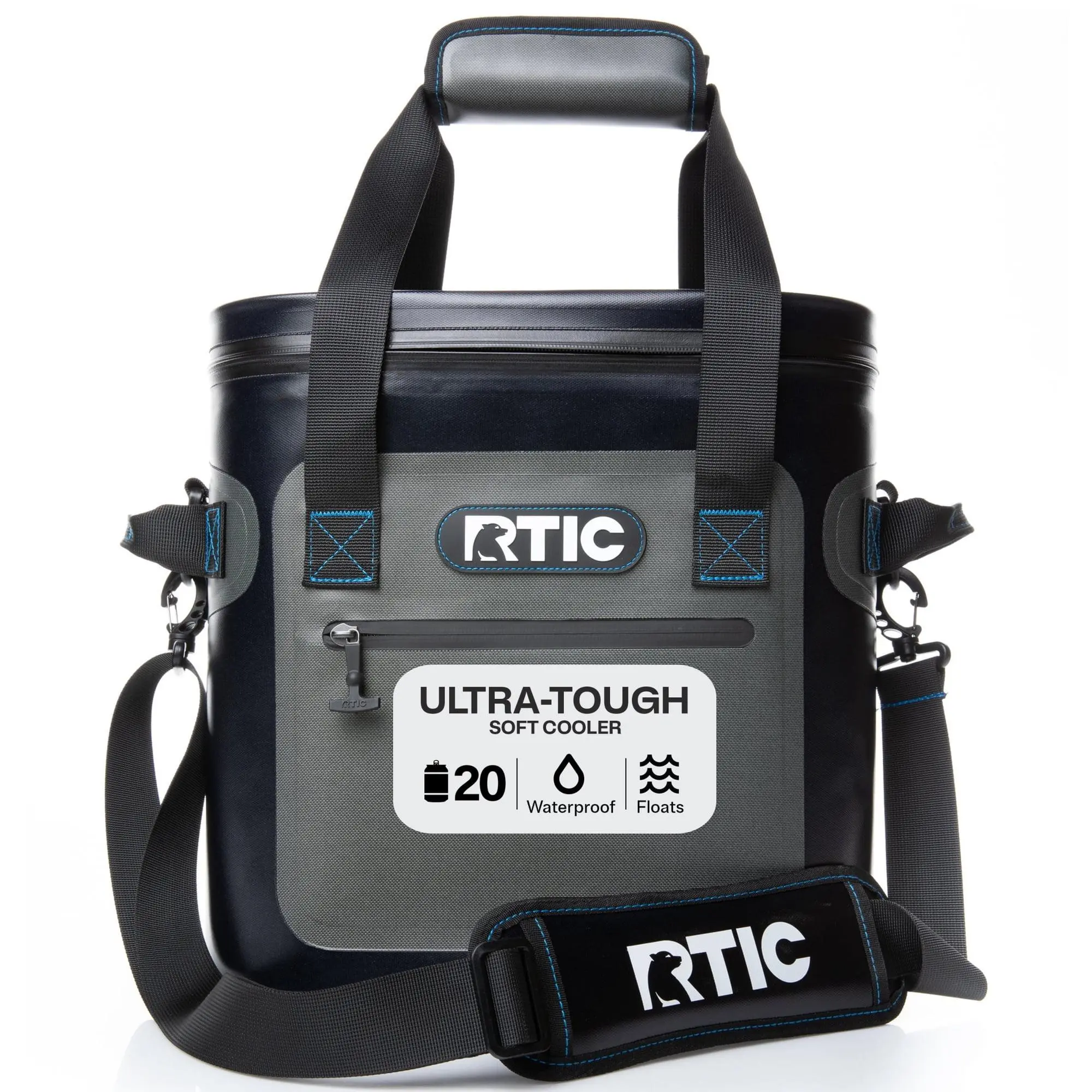 RTIC 20 Can Ultra-Tough Soft Cooler, 15 Qt, Leakproof, Waterproof Zipper