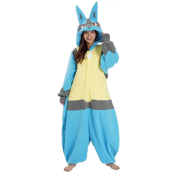 Plus Size Pokemon Lucario Adult Kigurumi Costume