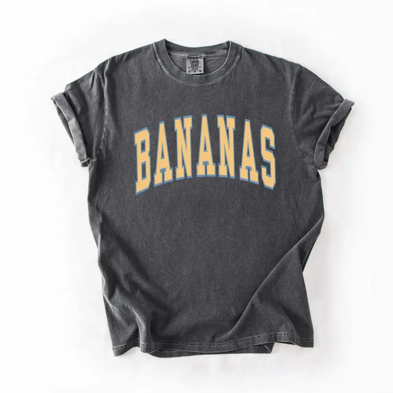 Comfort Colors Retro Savannah Baseball Shirt Vintage Banana Fan Graphic Tee Unisex Summer Sports T-shirt Game Day Outfit