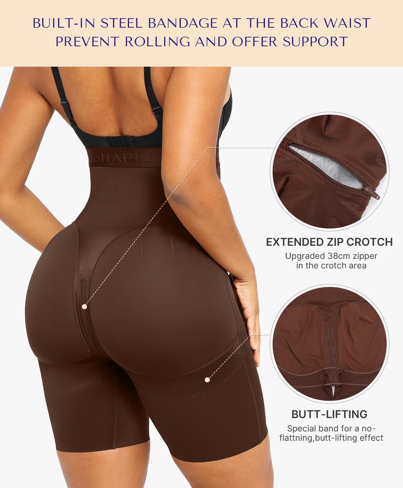 Shapellx AirSlim Brand Logo Shaping High-Rise Shorts Tummy Tucking Butt Lift Comfort Shapewear Basic Fajas Colombianas Womenswear