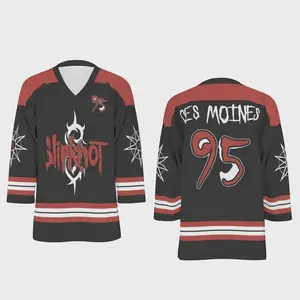 Slipknot Unisex V-neck Hockey Jersey