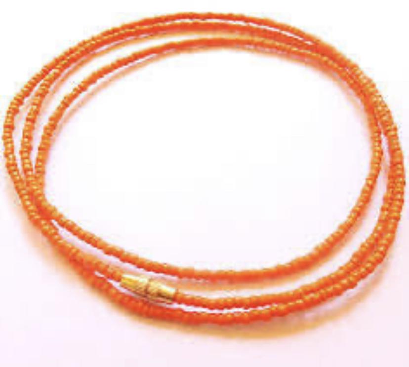 ORANGE CRUSH WAIST BEADS