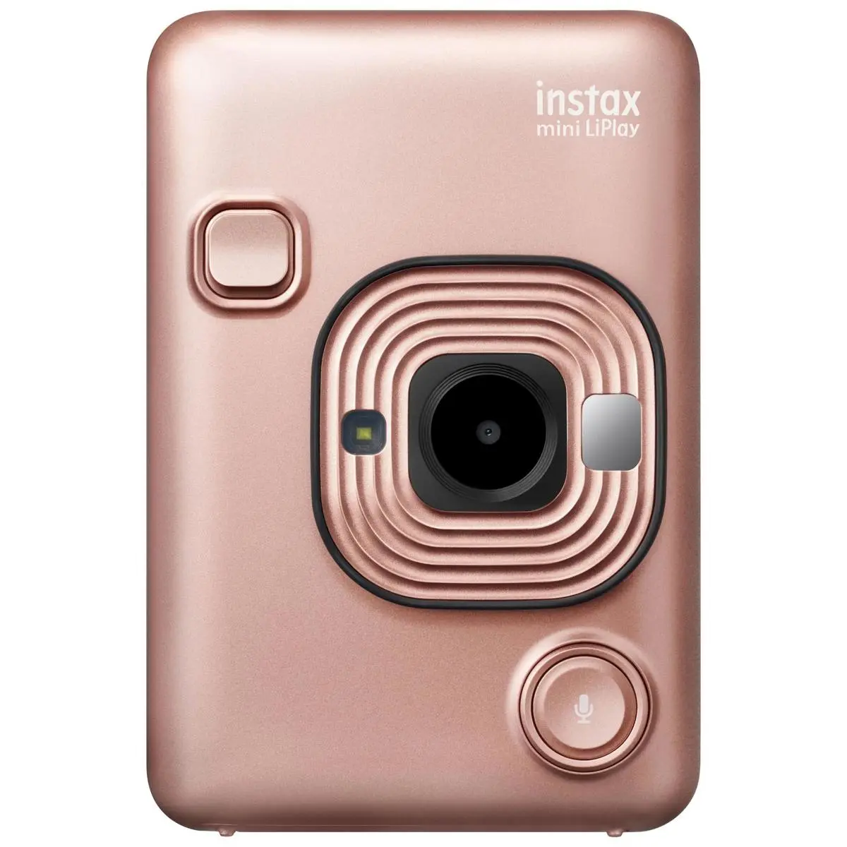 Fujifilm Instax Hybrid Mini LiPlay Instant Camera - Blush Gold, USB Charging Instant Film Camera for Photography Enthusiasts