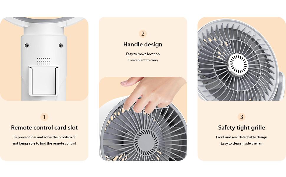 2026 Upgraded 3-in-1 Circulator Fan for Home, Standing & Desktop & Ground Mode, 3D Loop Cooling Oscillating Pedestal Fan with Remote, 9 Speeds, 20dB Quiet DC Motor, 12H Timer Airflow Fan for Bedroom Office