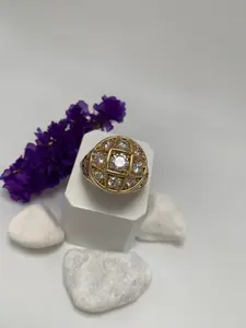 14K Gold Rosette Ring