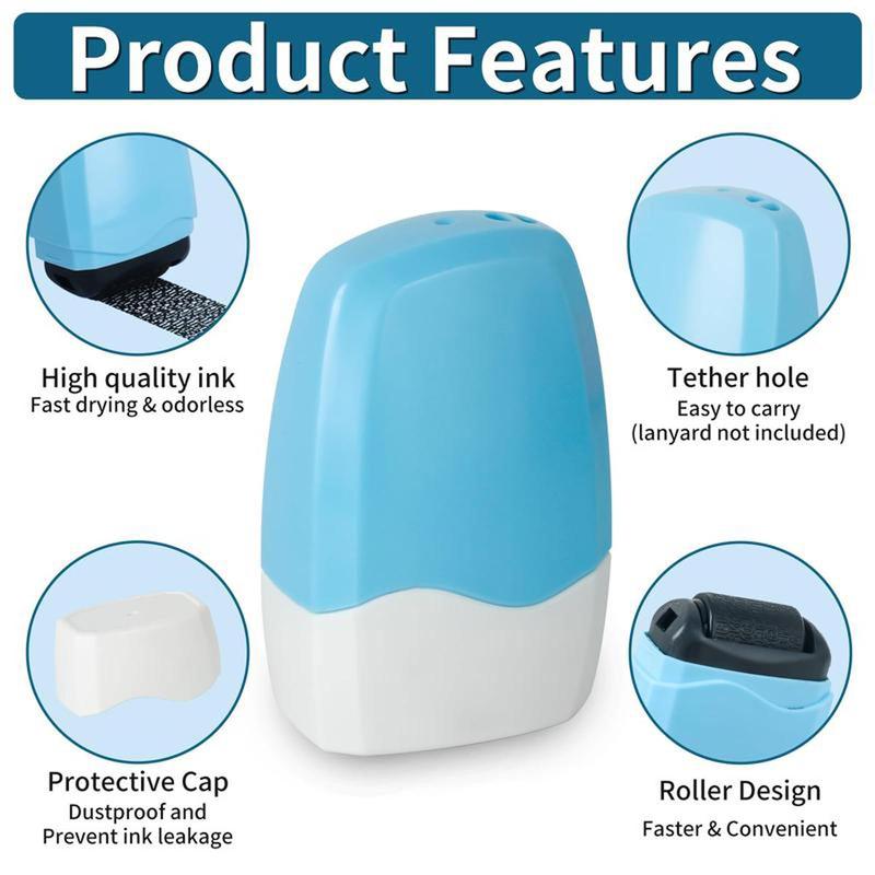PUKEGM Identity Theft Protection Roller Stamp,1 Count Confidential Roller Stamp,Anti Theft,Privacy & Security Stamp,Designed  ID Account Data Address Security,Home & Office Mailing Essential