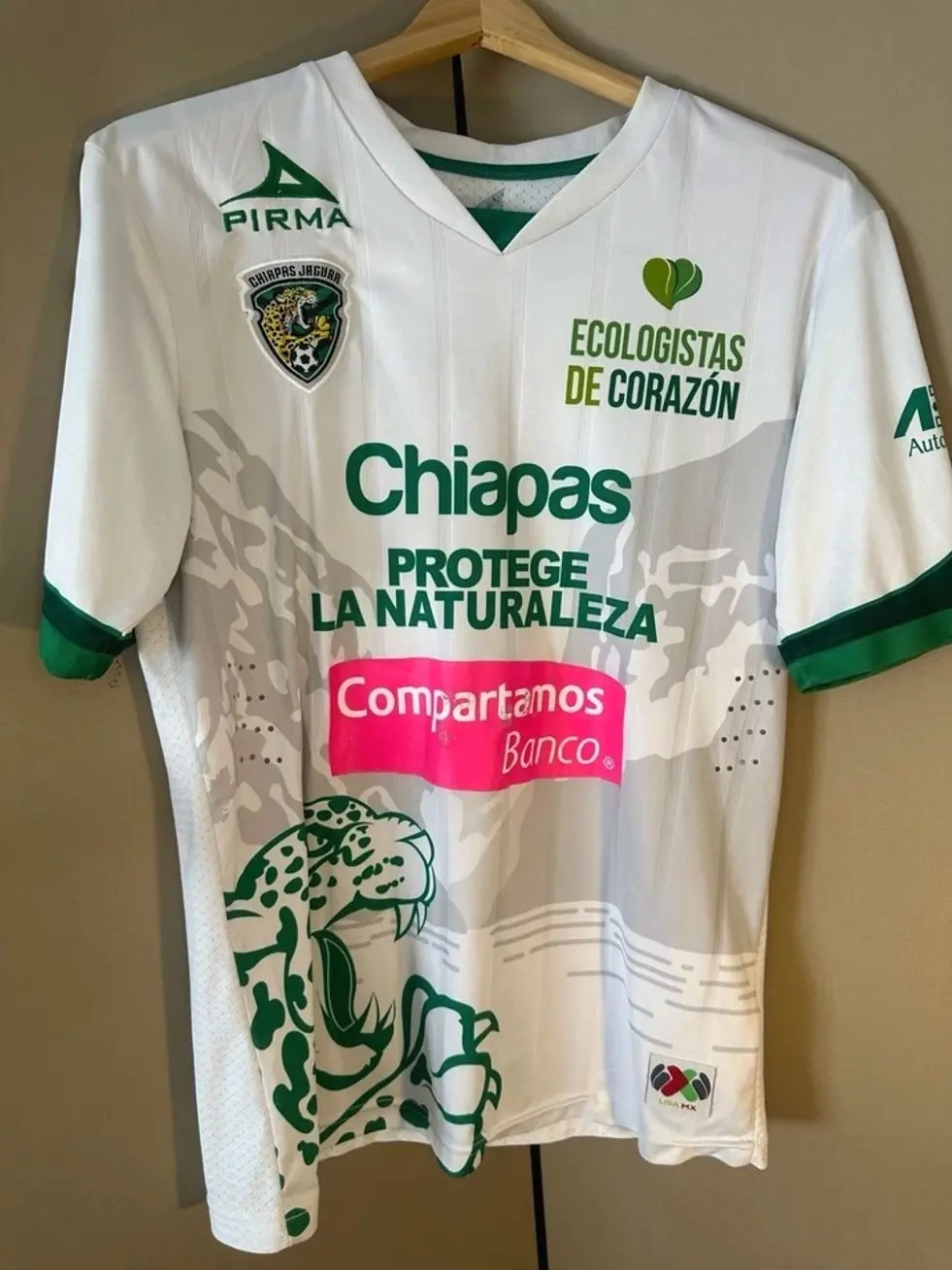 Jaguares Chiapas 2015 2016 Match Issued Home Jersey #31 Pirma Liga MX AOP Jersey BP5