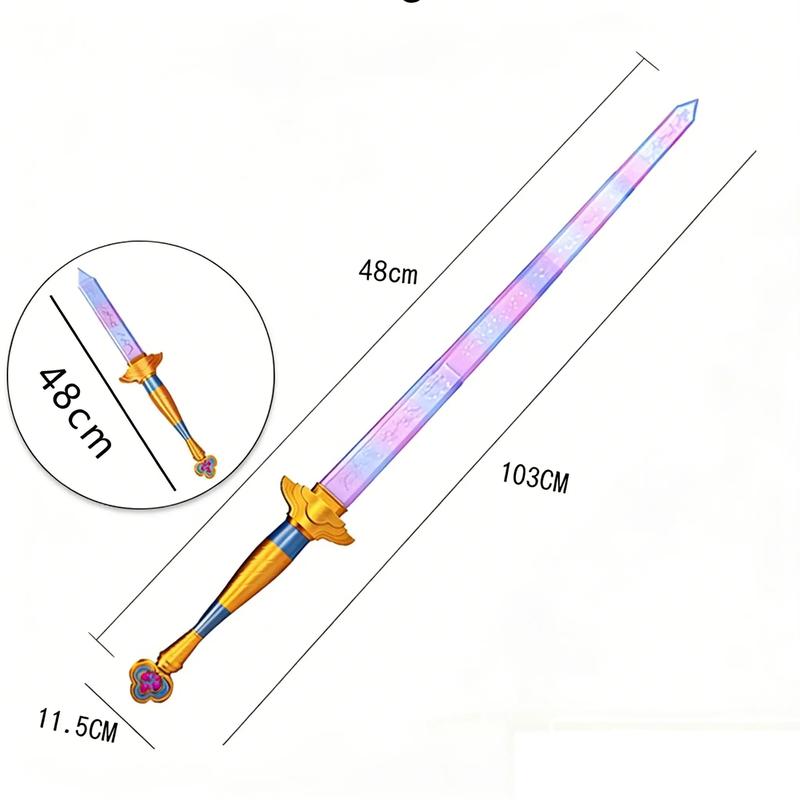 Demon Hunter Hight Quality Cosplay Rumi Sword With Symbol Outfits Prop Scalable Purple Long Sword Accessories Roleplay Prop Gift