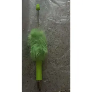 Green Fluffy Pens