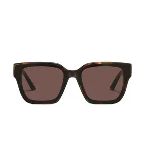 QUAY - Sunglasses for Men & Women, Oversized Square Lenses with UV Protection (Drive In, Dappled Green/Brown)