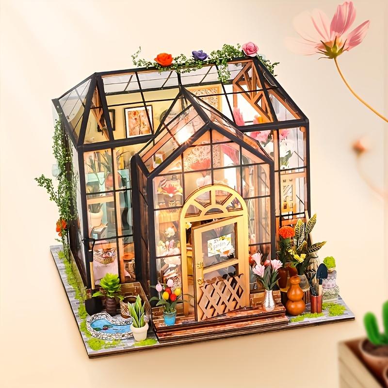 1pc Jenny Flower Room, Diy Cabin House, Building Model, Wooden Toy Model Ornament, Garden Room, Thanksgiving Day Gift