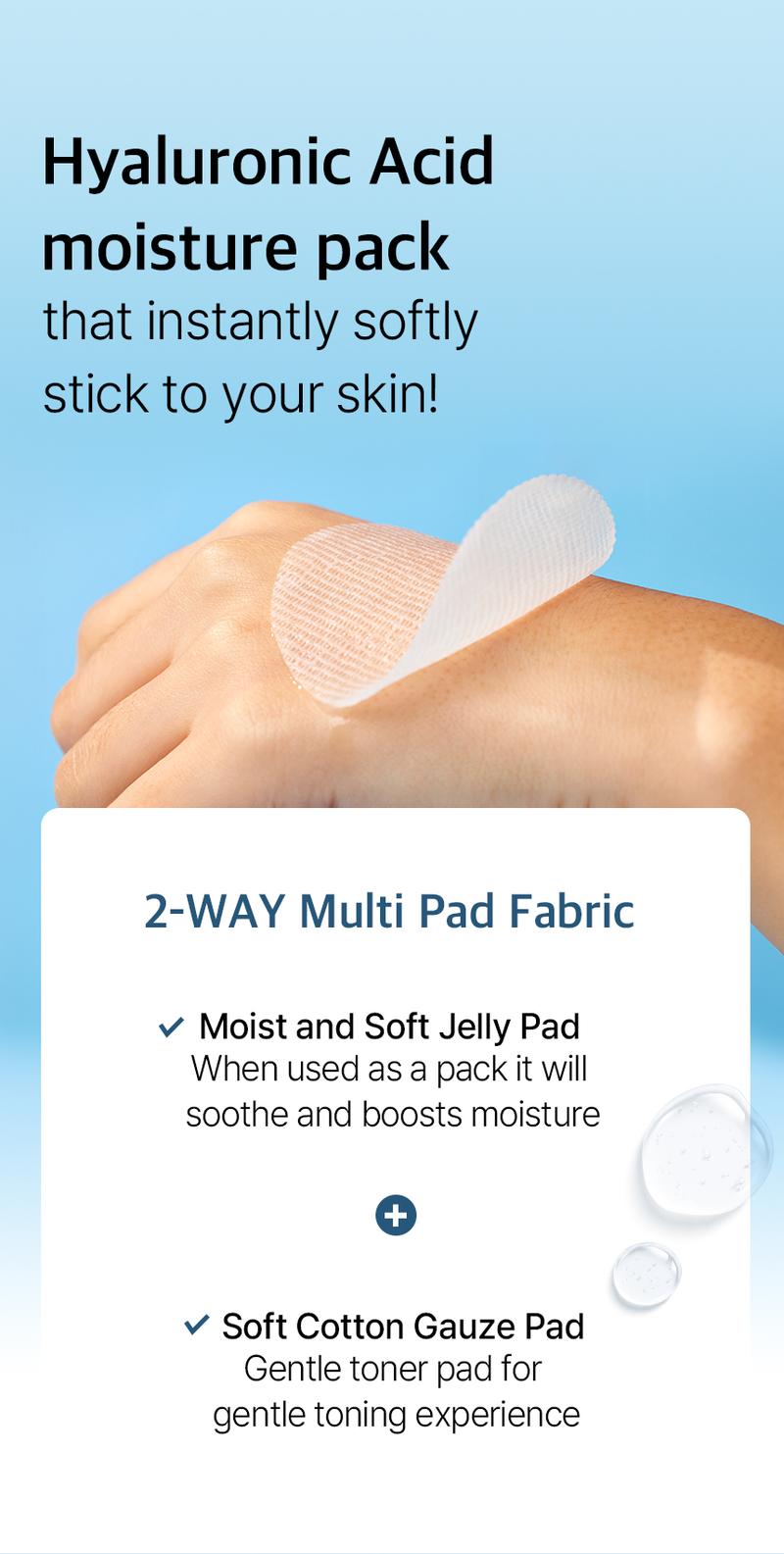 [mixsoon Official Shop] Hyaluronic Acid Toner Pad 6.08 fl.oz / 180ml / 80 Sheets -  Deep Hydration Toner Pads, Korean Skincare for Glass Skin