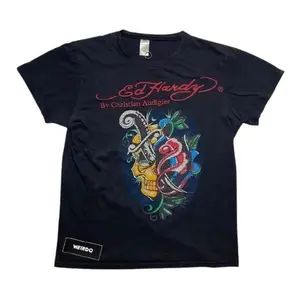 Vintage Y2K Ed Hardy Faded Tee - Retro Graphic T-Shirt For Men And Women Cotton Fit
