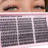 ORCHARD 300PCS CC-Curl Natural Lash Clusters Clear Band Wispy Individual Lash Extension Mix 10-16mm Length Individual Lashes DIY Lash Natural Look Create Natural Butterfly Effect Makeup