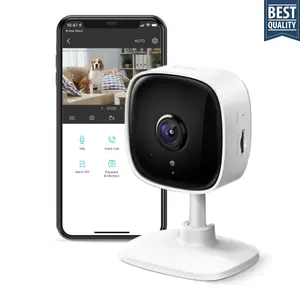 TP-Link Tapo 1080P Indoor Security Camera for Baby Monitor Dog Camera with Motion Detection 2-Way Audio Siren Night Vision Cloud & SD Card Storage Works with Alexa & Google Home Tapo C100 White 1-Pack