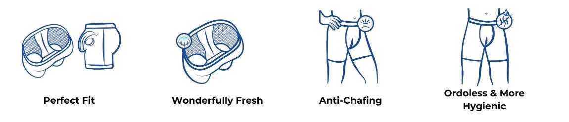 Breathable mesh ice mesh underwear men's boxer briefs fashionable men's underpants Menswear Lingerie Outdoorfun Fathersdaygift Athletic