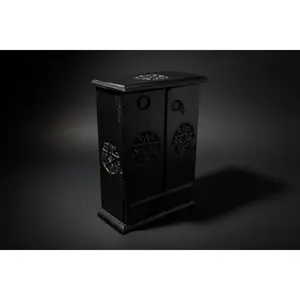 Pentacle Wooden Cupboard — Black