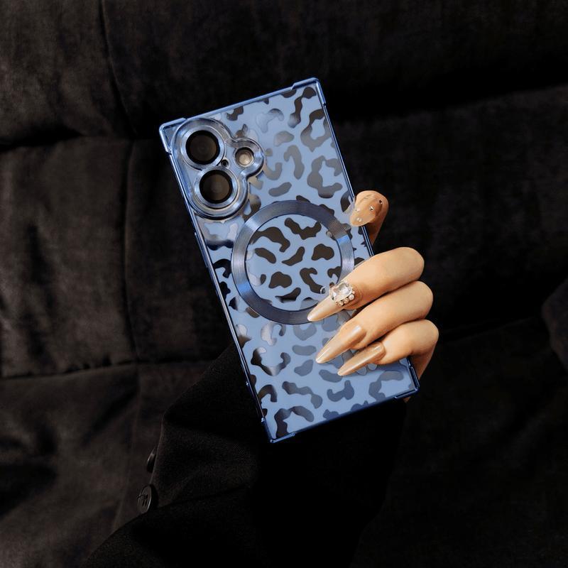 Compatible with for iPhone 17 Pro Max/16 Pro/15 Pro/14/13 Square leopard print Phone case - hn1217-11