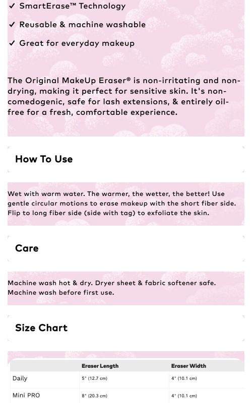 MakeUp Eraser Farmer's Market MakeUp Eraser 7-Day Set