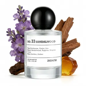 RISNOW Sandalwood Eau de Parfum 50ml with Portable Travel Spray Bottle – Woody Fragrance for Daily & Travel Use For women & Men