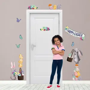 Easter Wall Decals Easter Bunny Spring Decoration