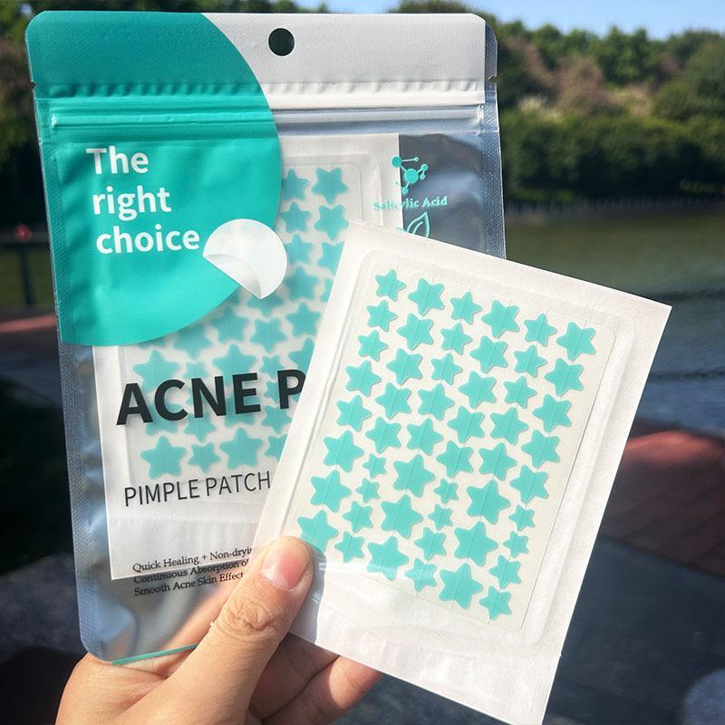 Water gel acne patches, star-shaped acne cover patches, suitable for men and women, facial skincare products, facial patches, blemish patches, pimple patches