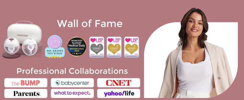 【Classic Edition】Momcozy  Breast Pump Hands Free M5, Wearable Breast Pump of Baby Mouth Double-Sealed Flange with 3 Modes & 9 Levels, Electric Breast Pump Portable - 24mm,A