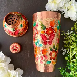 Mexican Handmade Copper Shaker 24 oz. Cobbler- LYYE Flowers
