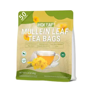 HOLEAF Mullein Leaf Tea | Caffeine-Free Respiratory Comfort Tea (50 Bags)