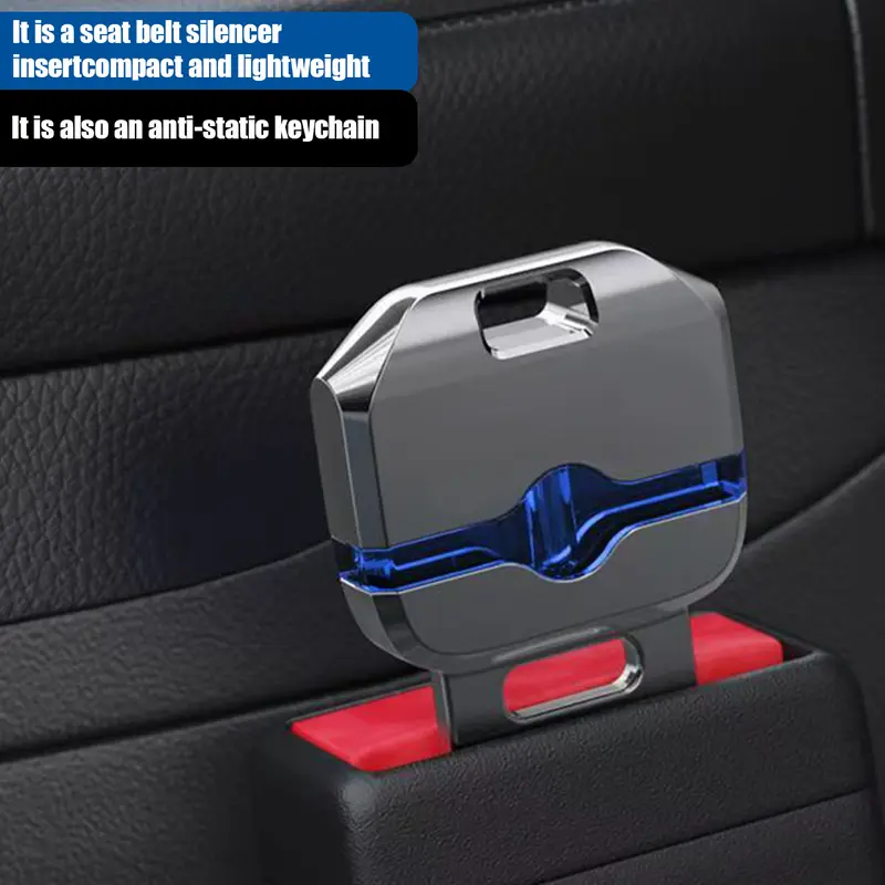 Buckle Keychain and Lanyard | Seatbelt Buckle Clip | Universal Fit Car Interior Accessories | Novelty Car Keychain, Mini Seat Belt Buckle, Automotive Key Ring, Cute Car Decor