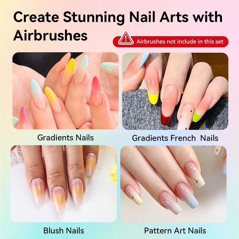 JODSONE 32 Colors Airbrush Gel Nail Polish - No Dilution, Full Coverage & High Saturation, Perfect for Home Salon | Christmas Gift