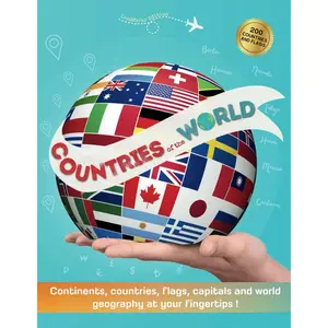 Countries of the World: Atlas of the World including continents, countries, flags, capitals and world maps - A complete Guide to flags from around the world for Kids and Adults Paperback – June 3, 2023