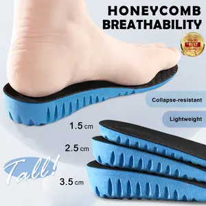 AILAKA height boosters Insoles for Men & Women | Honeycomb Shock Absorbing | Invisible Full-Length Comfort Inserts for Sports, Dates & Everyday Footwear Shoe Height Insoles