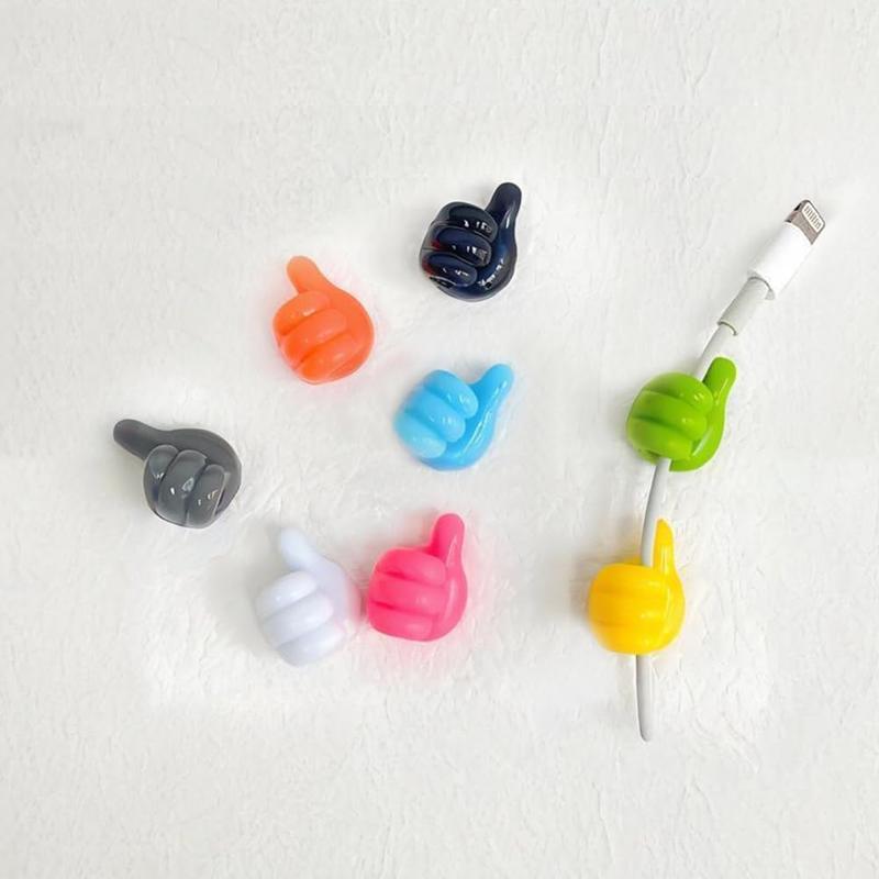 50-Pack Fun Self-Adhesive Thumb Wall Hooks & Cable Organizers Silicone No-Drill Damage-Free Flexible Durable Vibrant Color Mix for Home Office Storage 50-Pack Fun Self-Adhesive Thumb Wall Hooks & Cable Organizers Silicone No-Drill Damage-Free Flexible Durable Vibrant Color Mix for Home Office Storage