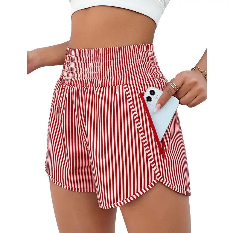 BMJL Women's 2.5" Inseam High Waisted Athletic Shorts, Comfy with Pocket, for Lower Body Workout, Universal Athleisure Wear, Sporty Chic Workout Outfit Inspo, 5% Spandex