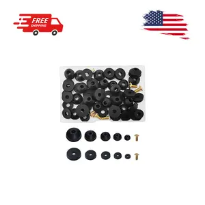 58 PCS Faucet Washers Assortment Kit, Flat & Beveled Rubber Faucet Washers