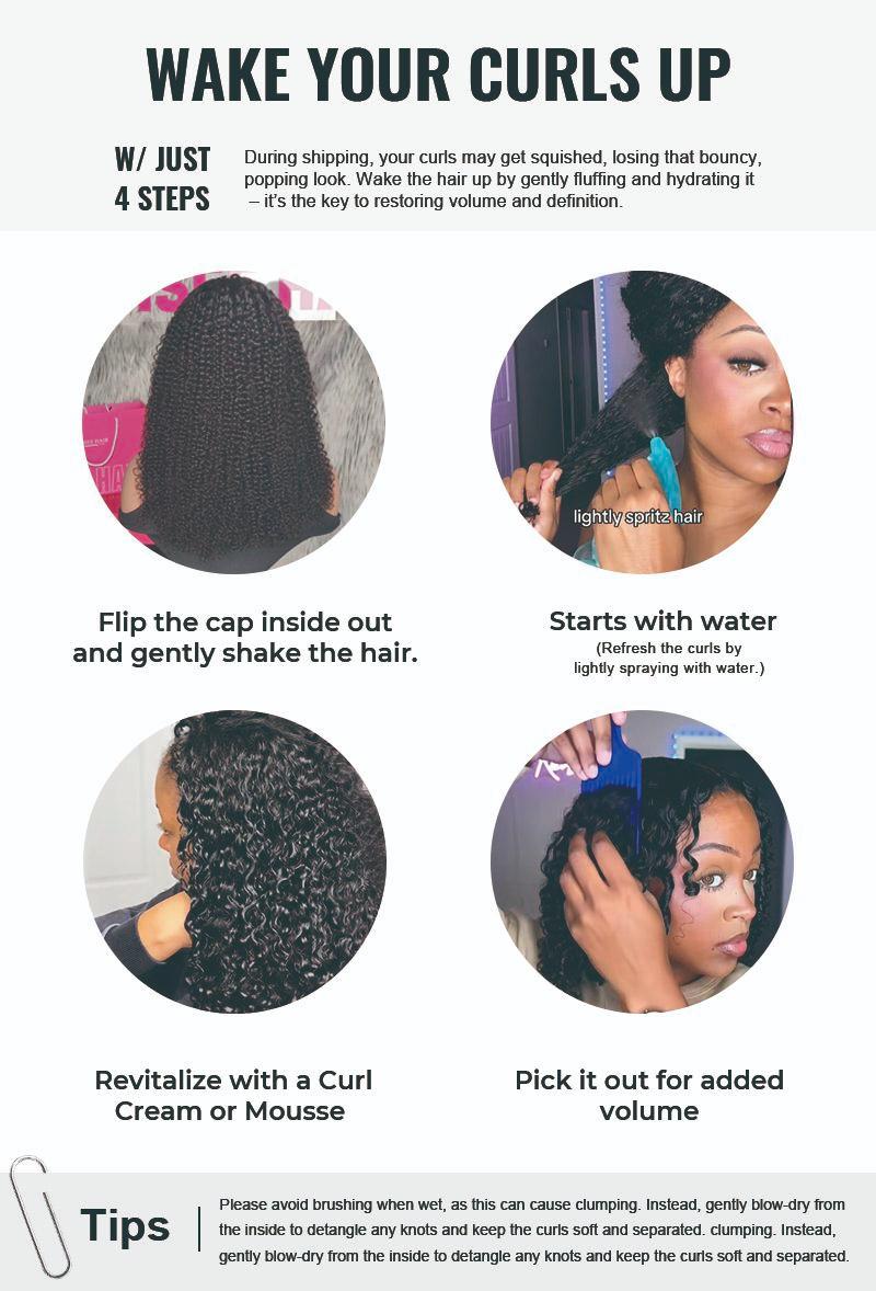 【18''=$110】 ISEE HAIR Wear Go Half Wig Highlight Brown & Ombre Brown Kinky Curly Draw-strings InvisiFit Strap Flip Over Wig Adjustable Fit#SpringStatements