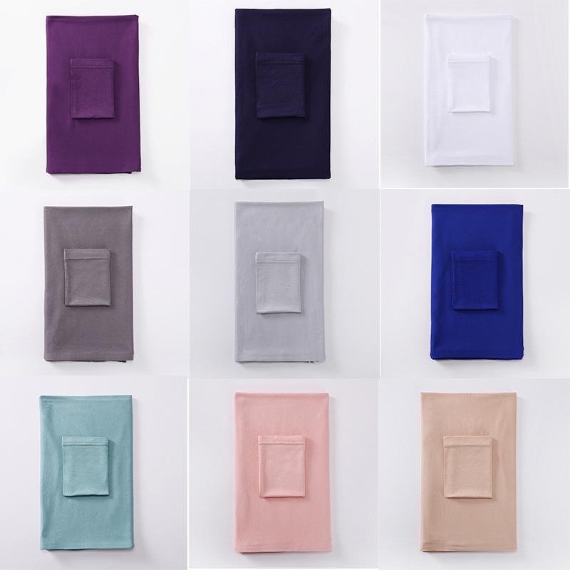 Women Muslim Modern Modesty Chic Solid Color Soft Jersey Hijab Tudung With Basic UnderCap Formal Spun Rayon Lightweight Breathable MH038 Beige Black