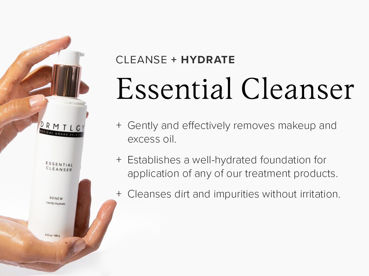 DRMTLGY Essential Cleanser 6.9oz with 11 Essential  Extracts