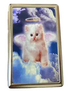Angel Kitten y2k Metal Wallet Case