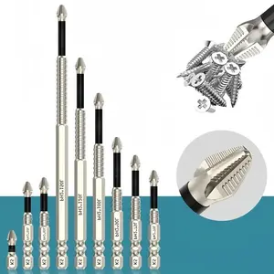 9 Pieces K5 Anti Slip Bit,K5 Impact Resistant Non SlipBit,High Magnetic Screwdriver Drill Bit Set,Anti Slip Ph2 Impact Driver Set,Non Slip Screwdriver Bits