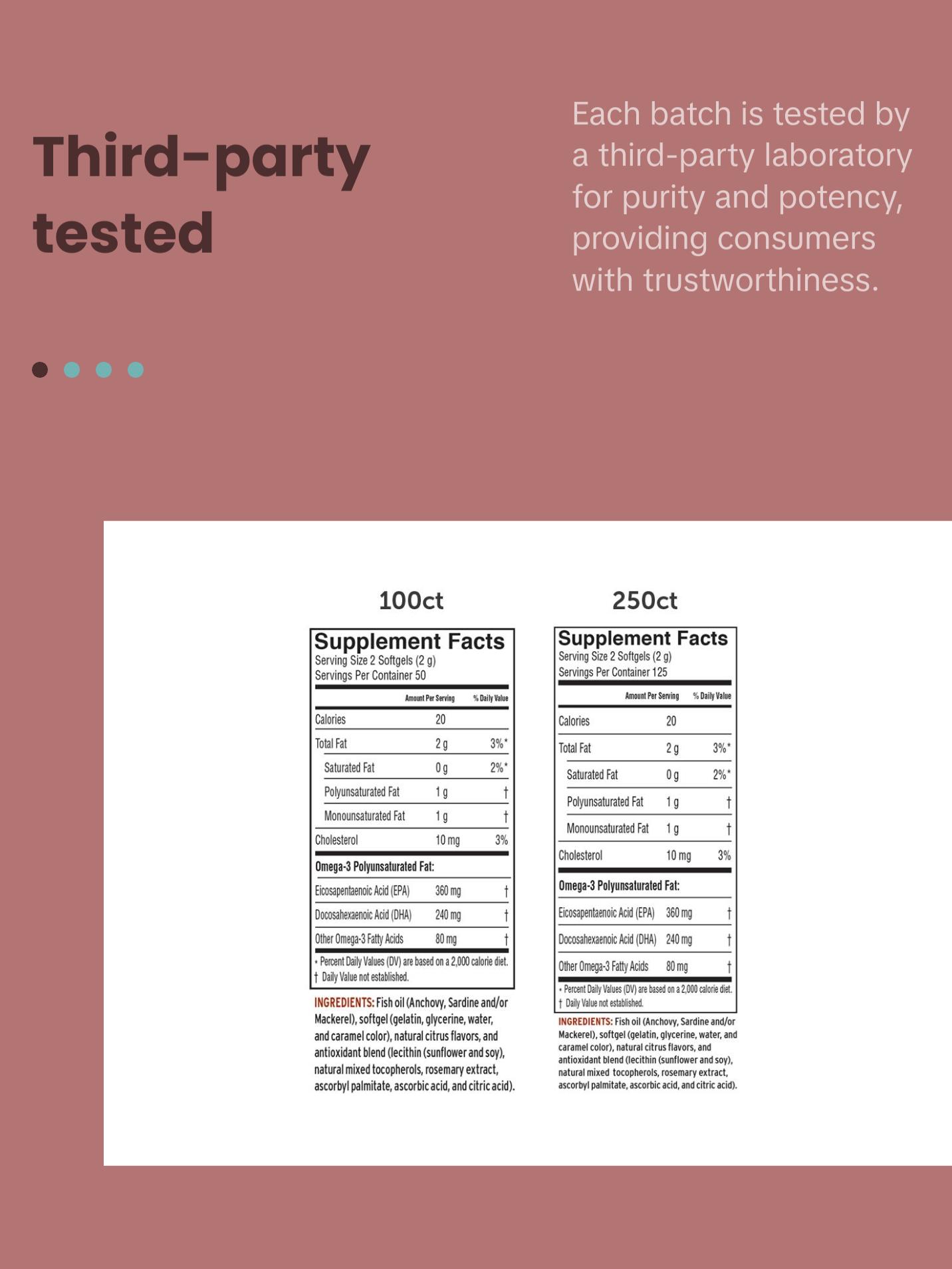 Fresh Catch® Fish Oil Softgels  - Orange Flavor Healthcare Fitness