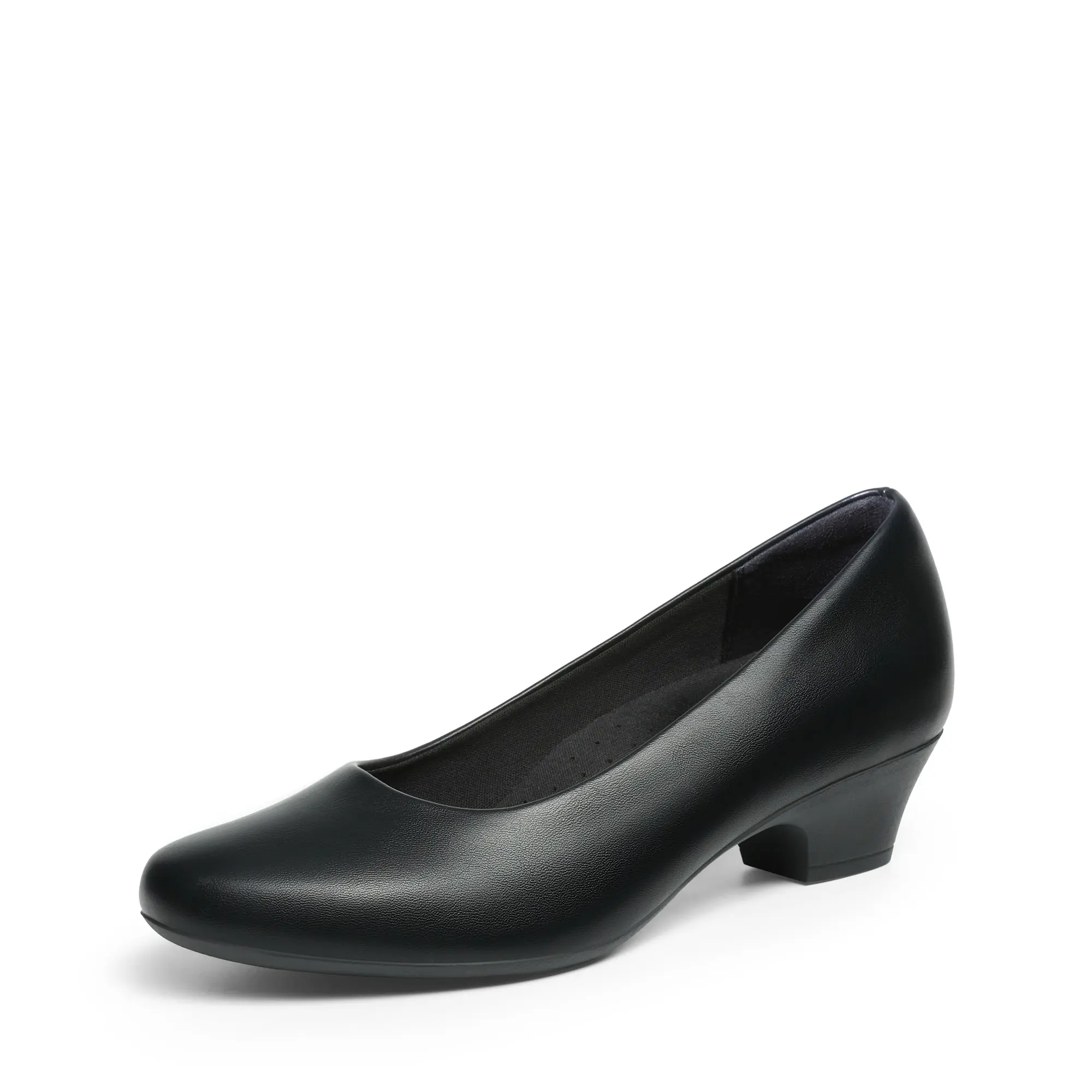 Dream Pairs Women's Closed-Toe Block Heels Pumps Arch Support Stand All-day Comfortable Footwear Shoes Classic Office Shoes Low Heels Leisure– 3D Cushion Insole, Breathable Lining, Quiet Lightweight Outsole, Work-to-Wedding Essential, Women's Shoes, Heels
