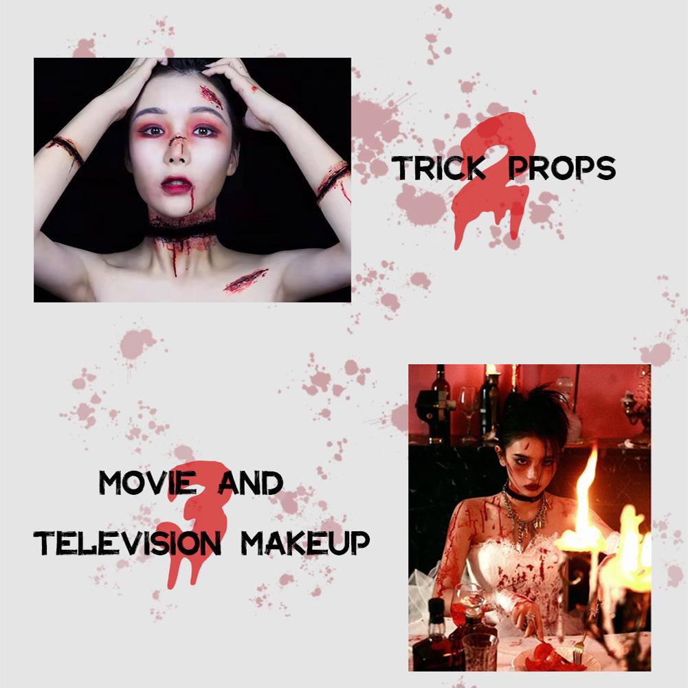 Ytruns 30ML Halloween FX Plasma Cream Ultra Realistic Fake Blood & Scars Special Effects Makeup for Horror Cosplay & Spoof Parties