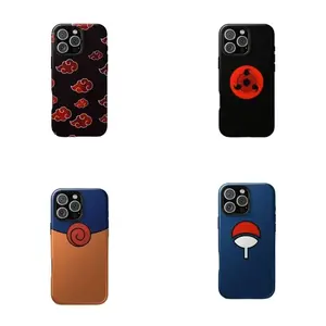 Anime Ninja Pattern Akatsukis-Narutos Japanese Hidden Leaf  Phone Case for iPhone 17 13 14 15 16 Pro Max/Samsung Galaxy s23 s24 + Ultra Cover Protection