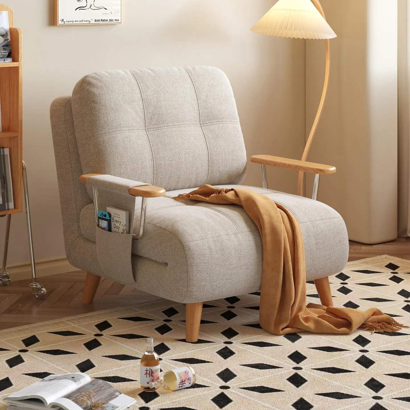 sofa bed log small apartment folding retractable sofa bed double dual use